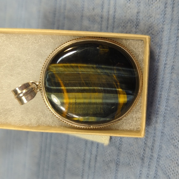 Jewelry Blue Tigers Eye Pendant Poshmark